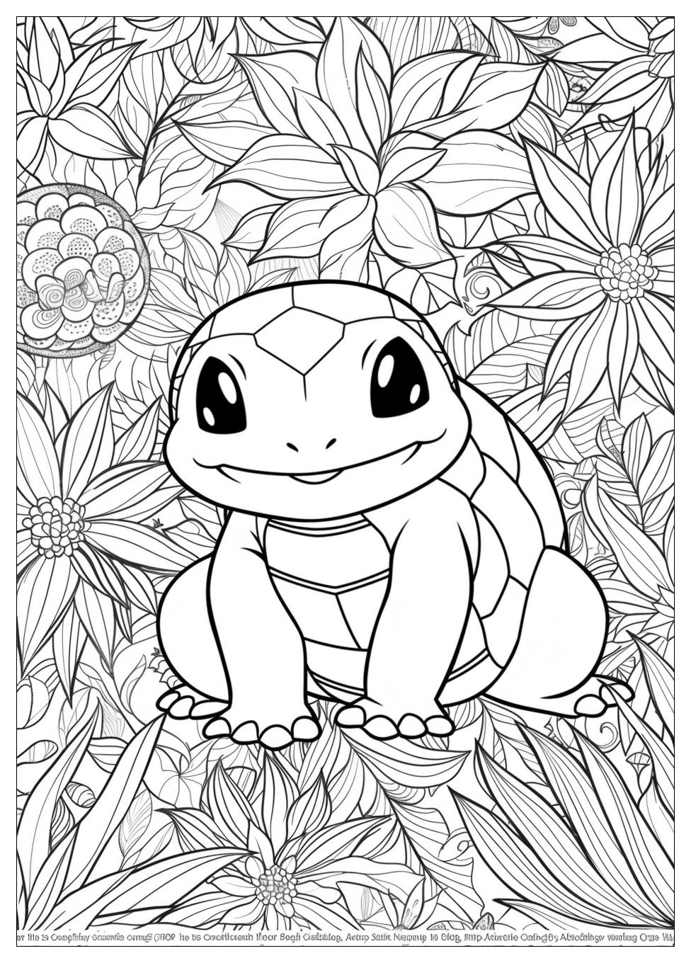 Squirtle Coloring Pages-17