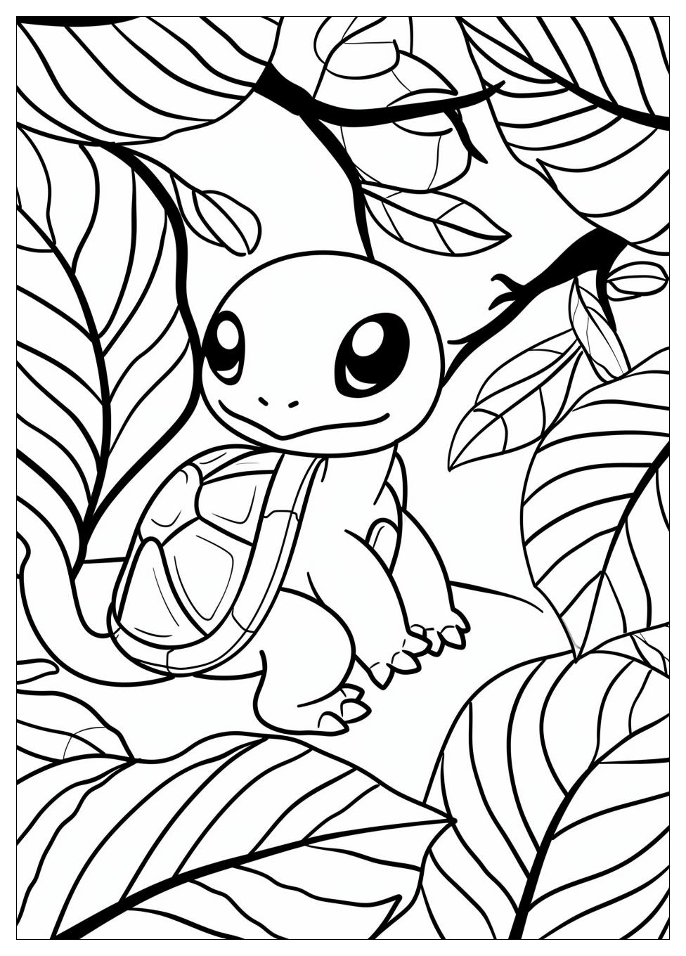 Squirtle Coloring Pages-2