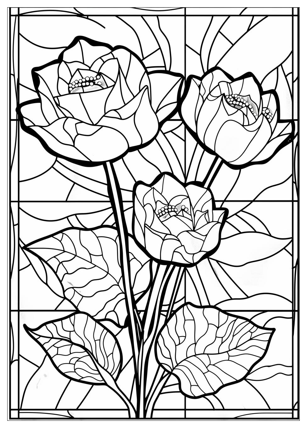 Stained Glass Coloring Pages-11