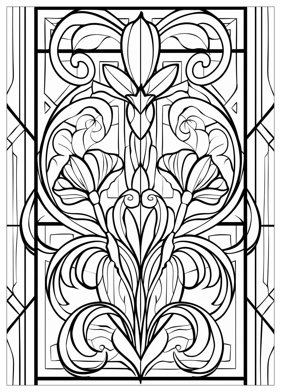 Stained Glass Coloring Pages-12