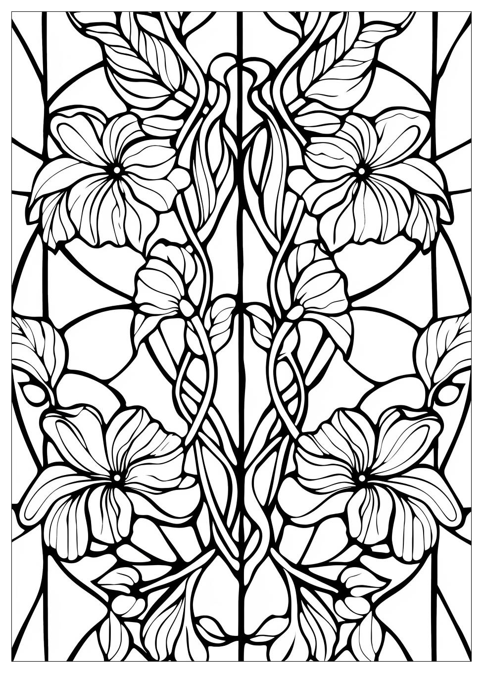 Stained Glass Coloring Pages-13