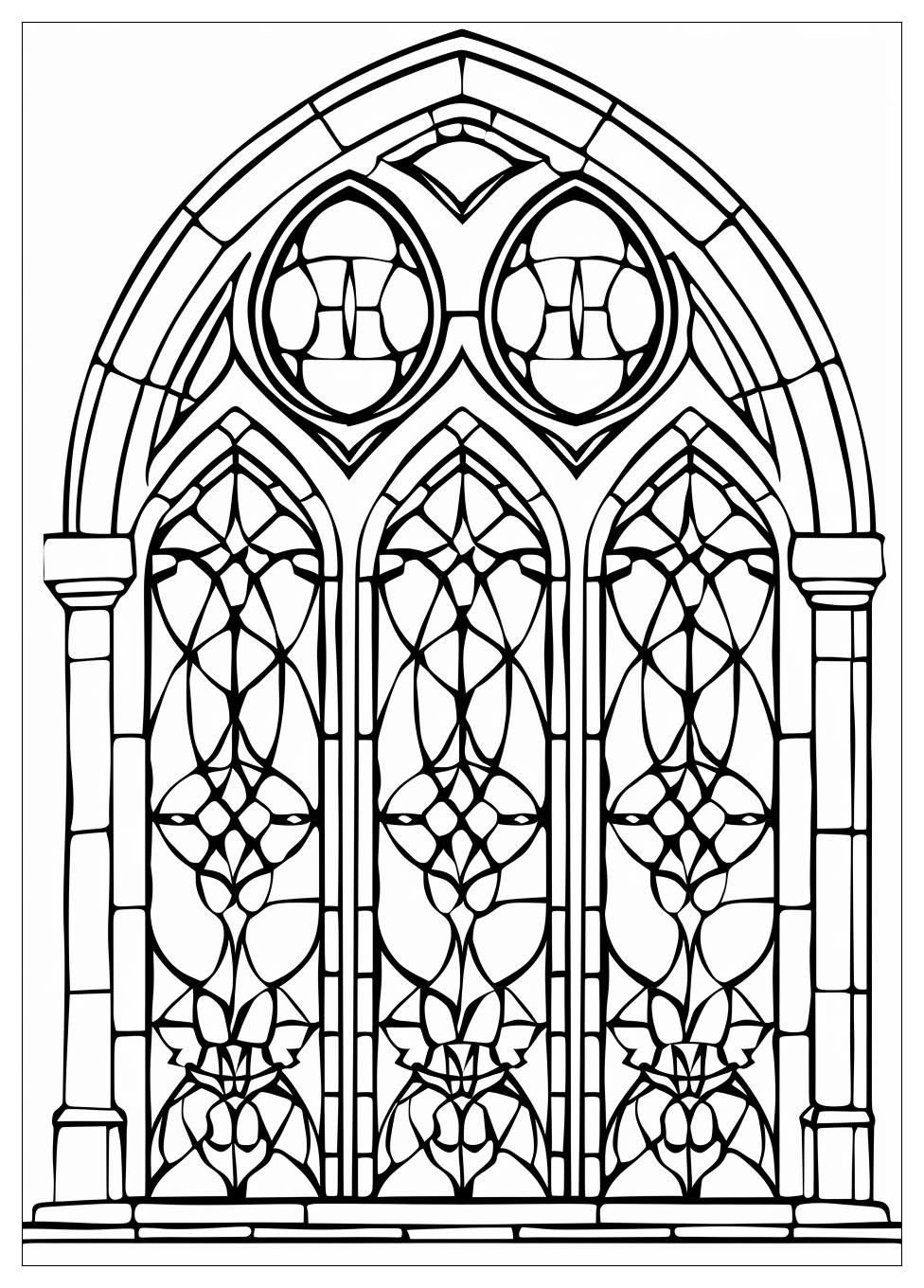 Stained Glass Coloring Pages-14