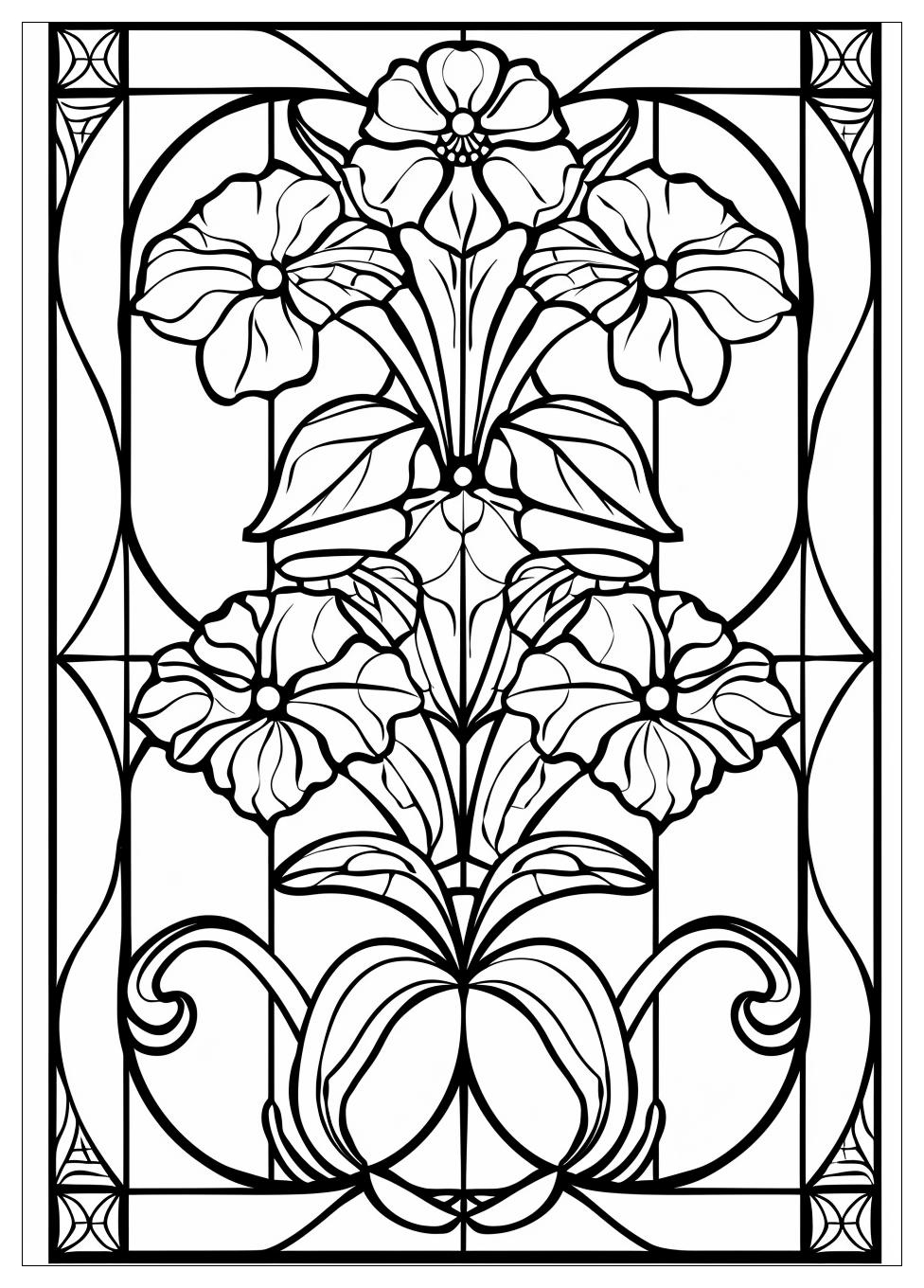 Stained Glass Coloring Pages-16