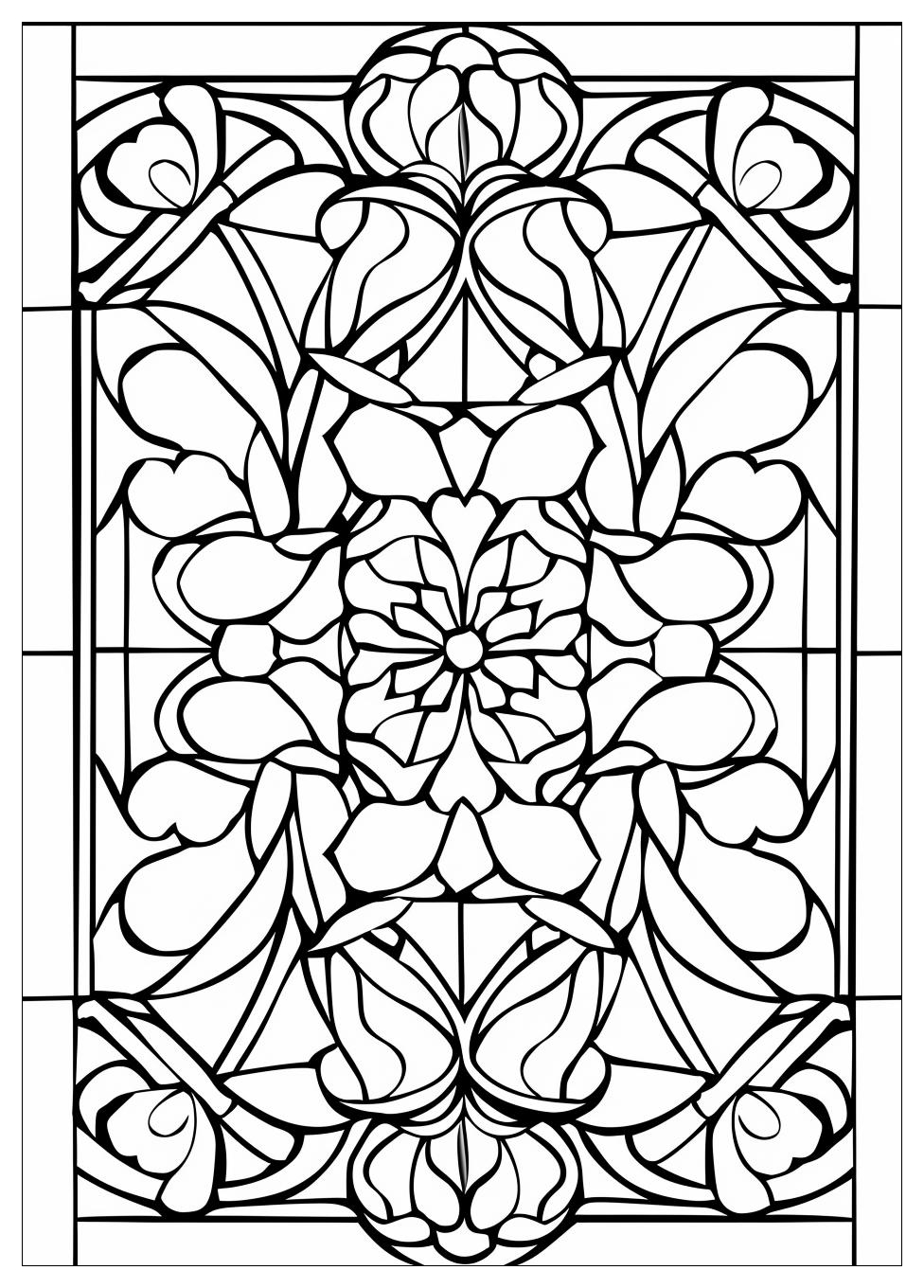 Stained Glass Coloring Pages-17