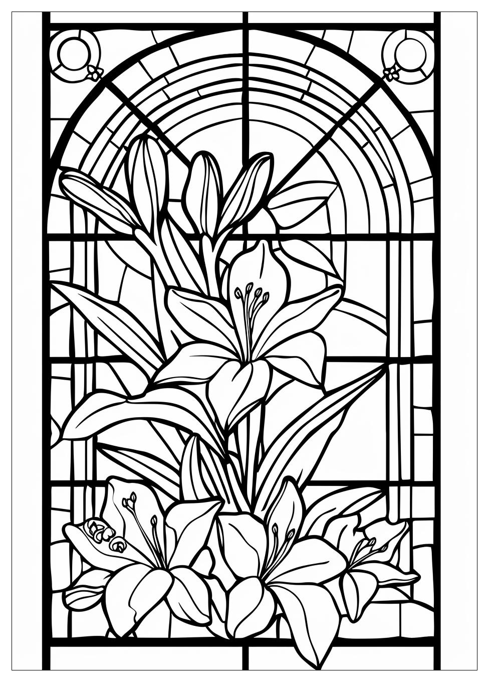 Stained Glass Coloring Pages-6