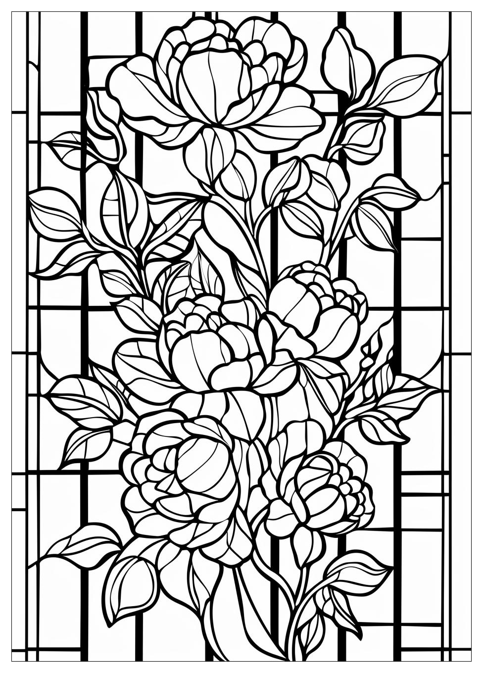 Stained Glass Coloring Pages-7