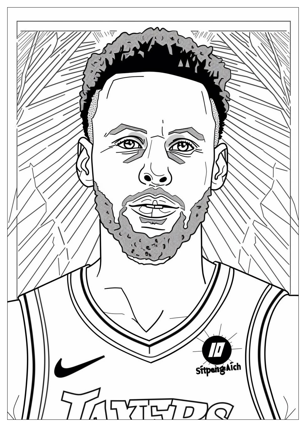 Steph Curry Coloring Pages-1