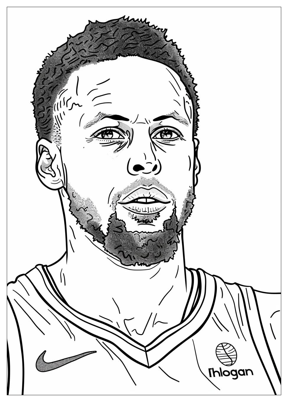 Steph Curry Coloring Pages-11