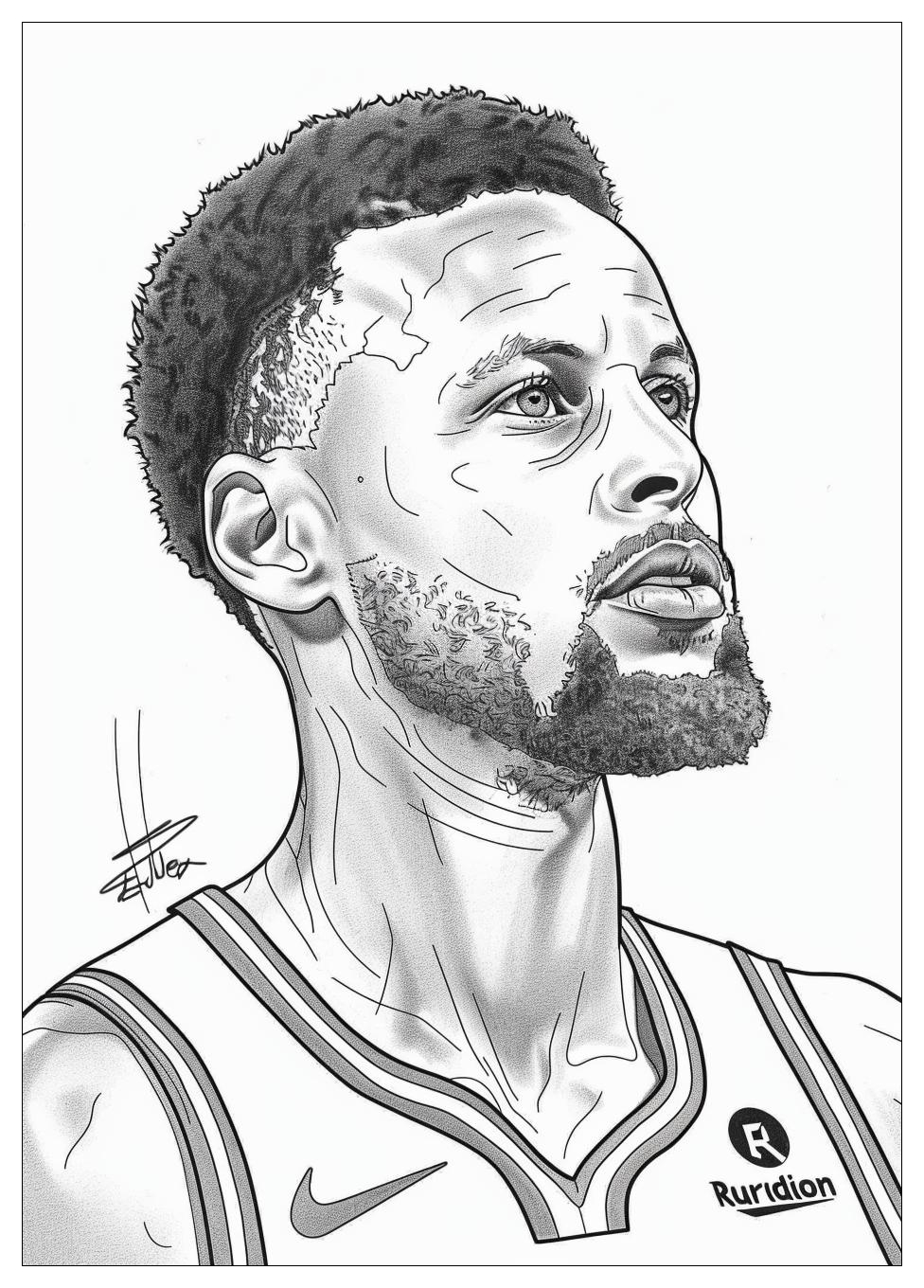 Steph Curry Coloring Pages-15