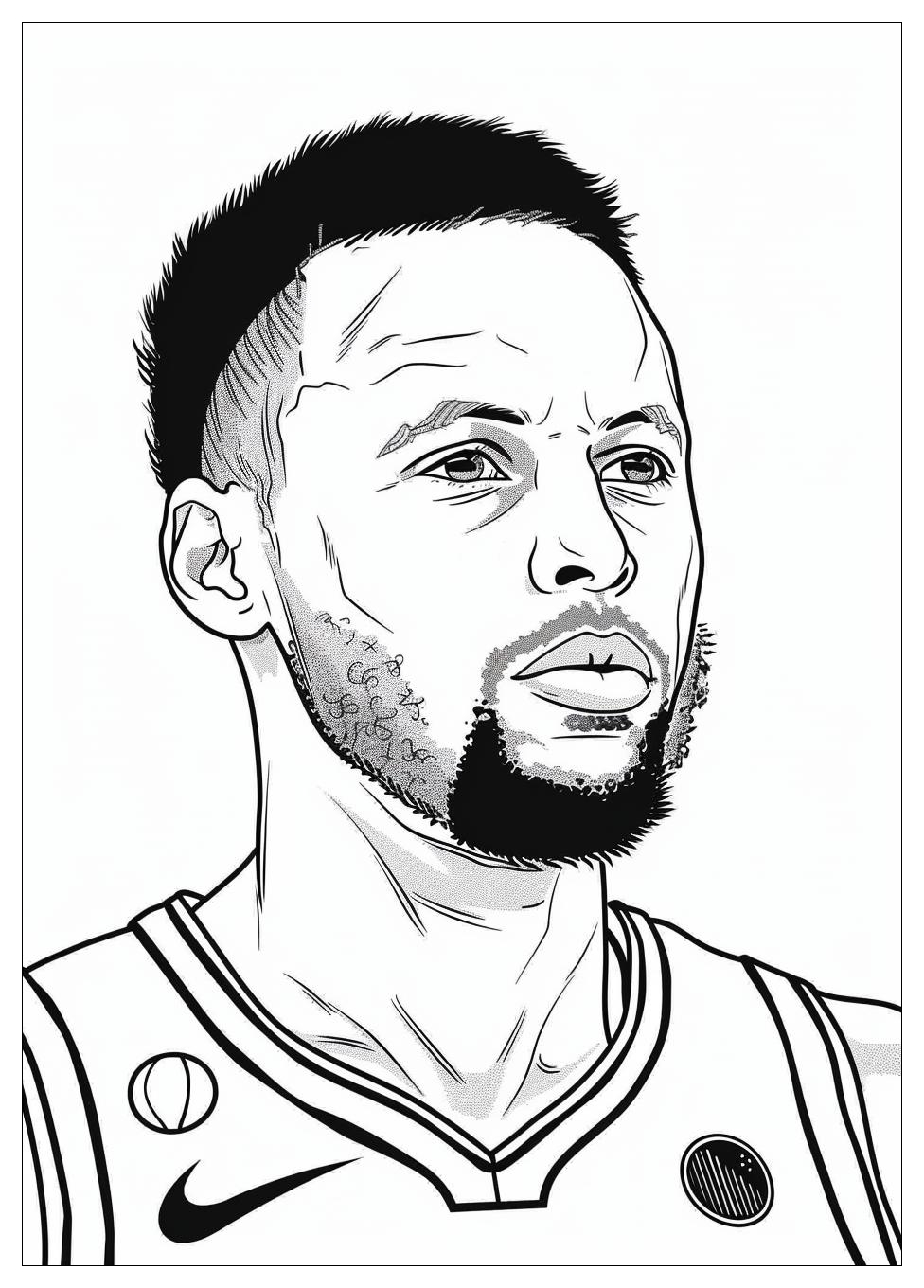 Steph Curry Coloring Pages-16