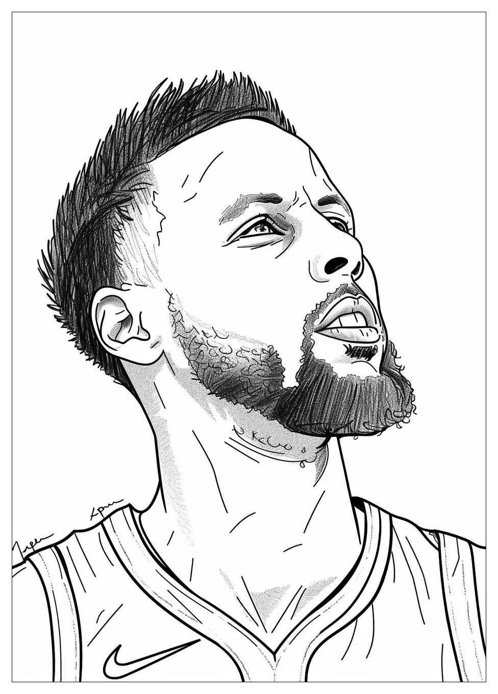 Steph Curry Coloring Pages-17