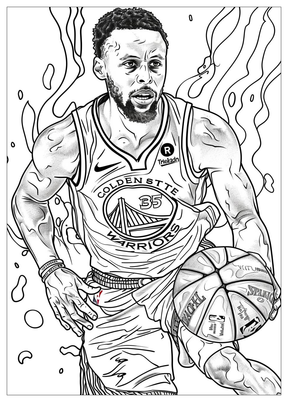 Steph Curry Coloring Pages-18