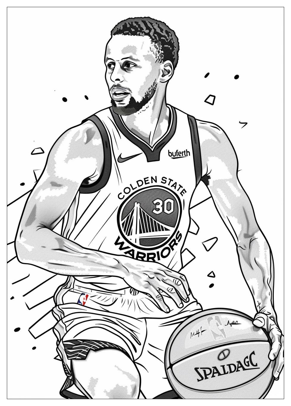 Steph Curry Coloring Pages-19