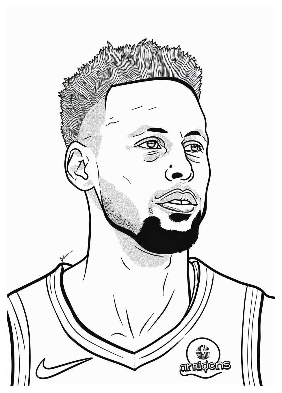 Steph Curry Coloring Pages-3