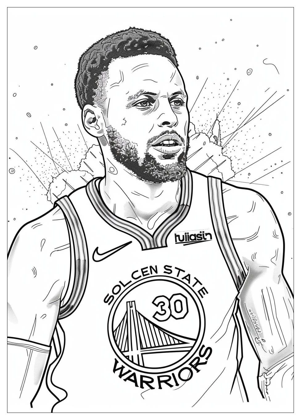 Steph Curry Coloring Pages-8