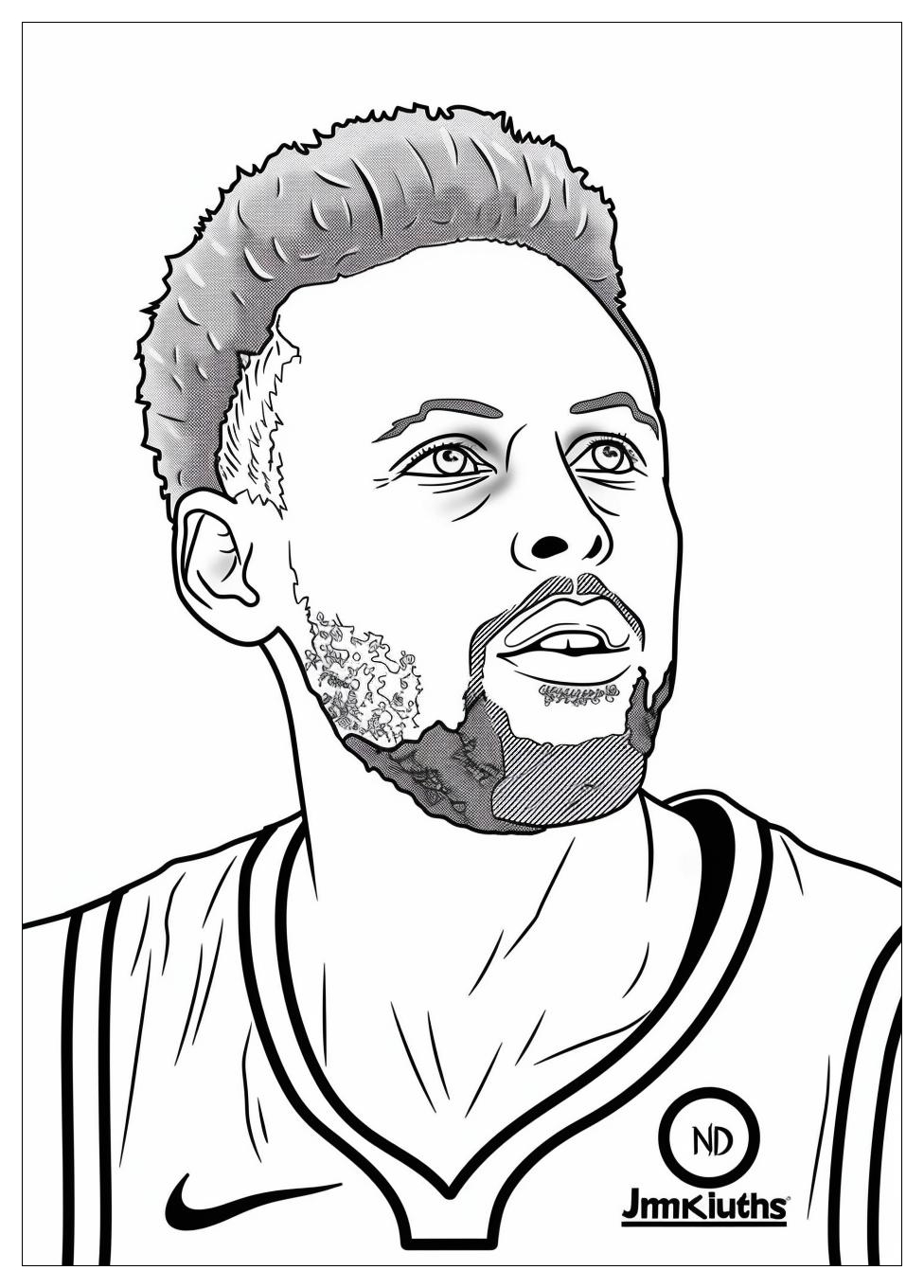 Steph Curry Coloring Pages-9