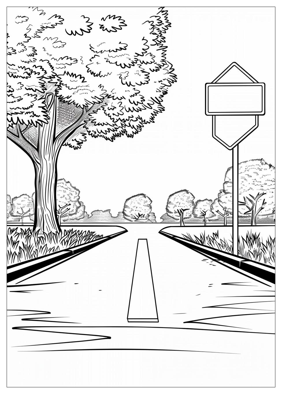 Stop Sign Coloring Pages-14