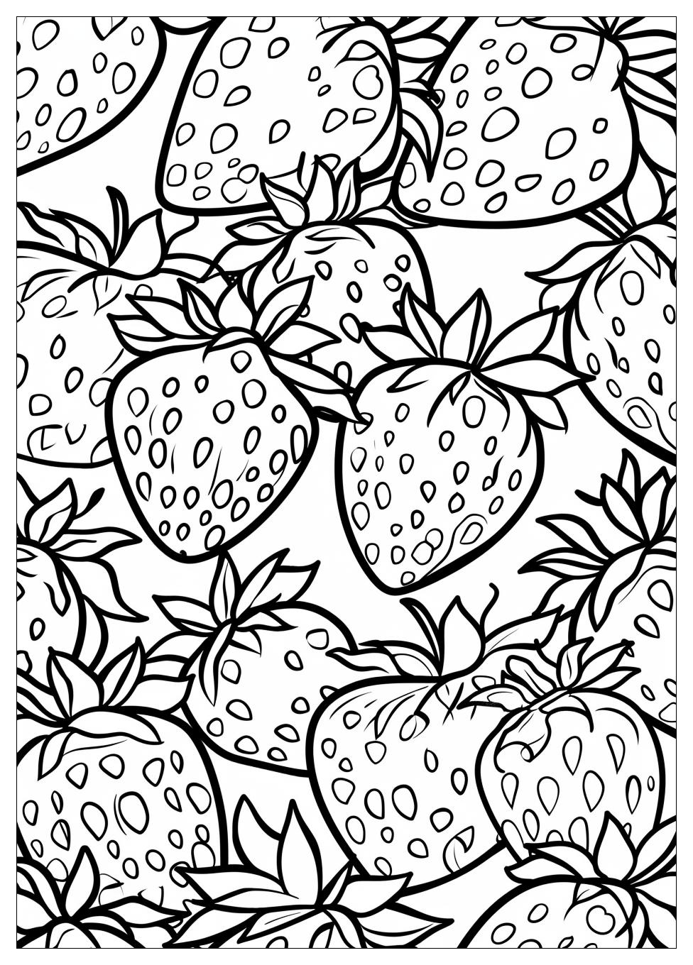 Strawberry Coloring Pages-10