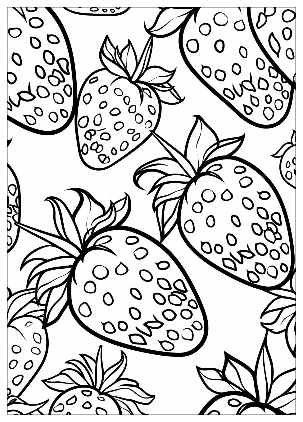 Strawberry Coloring Pages-11