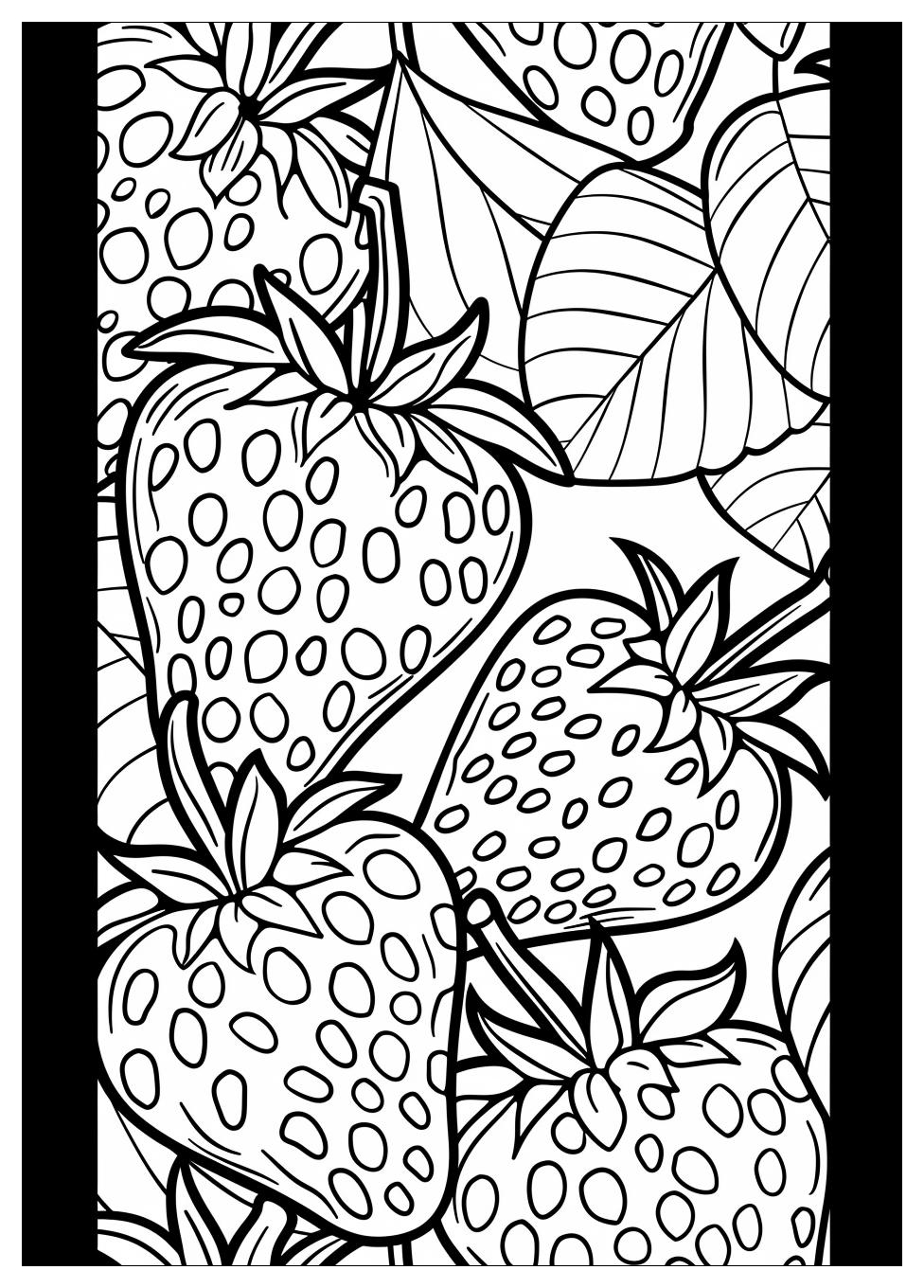 Strawberry Coloring Pages-12