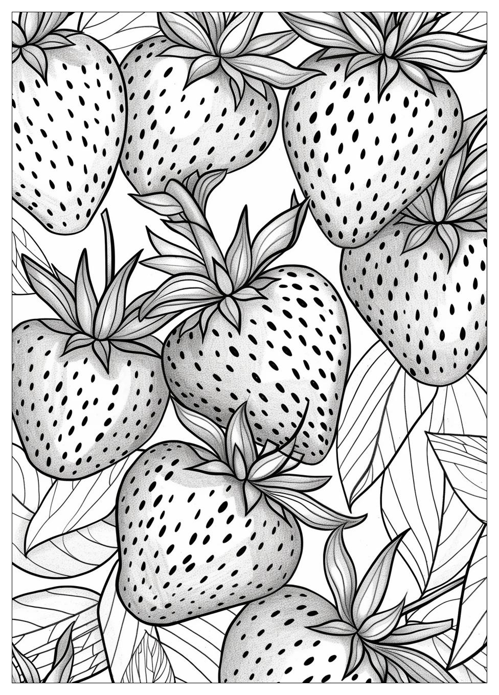 Strawberry Coloring Pages-14