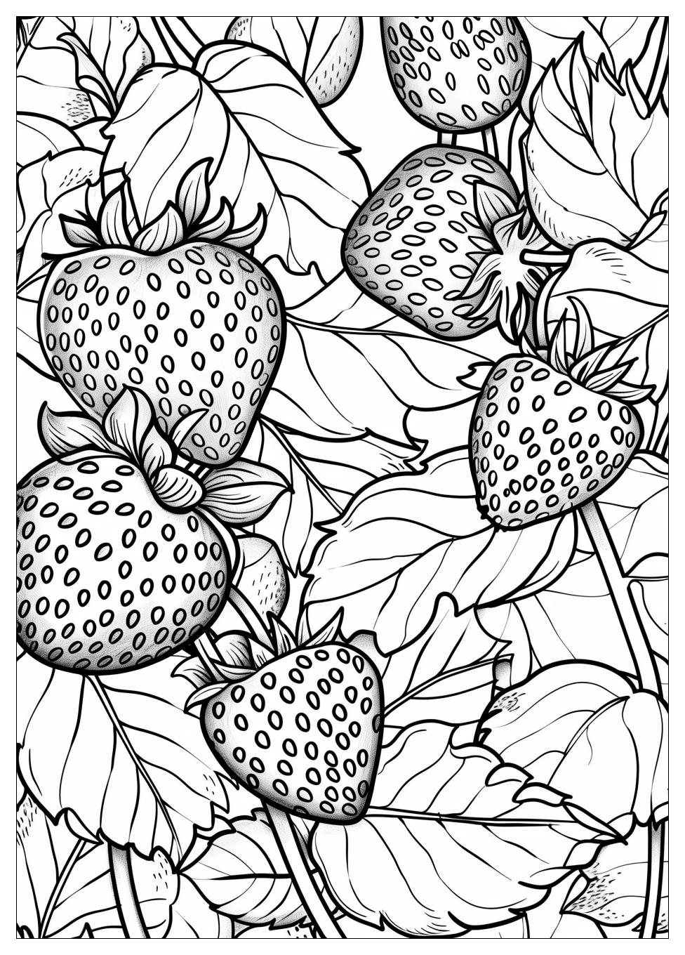 Strawberry Coloring Pages-15