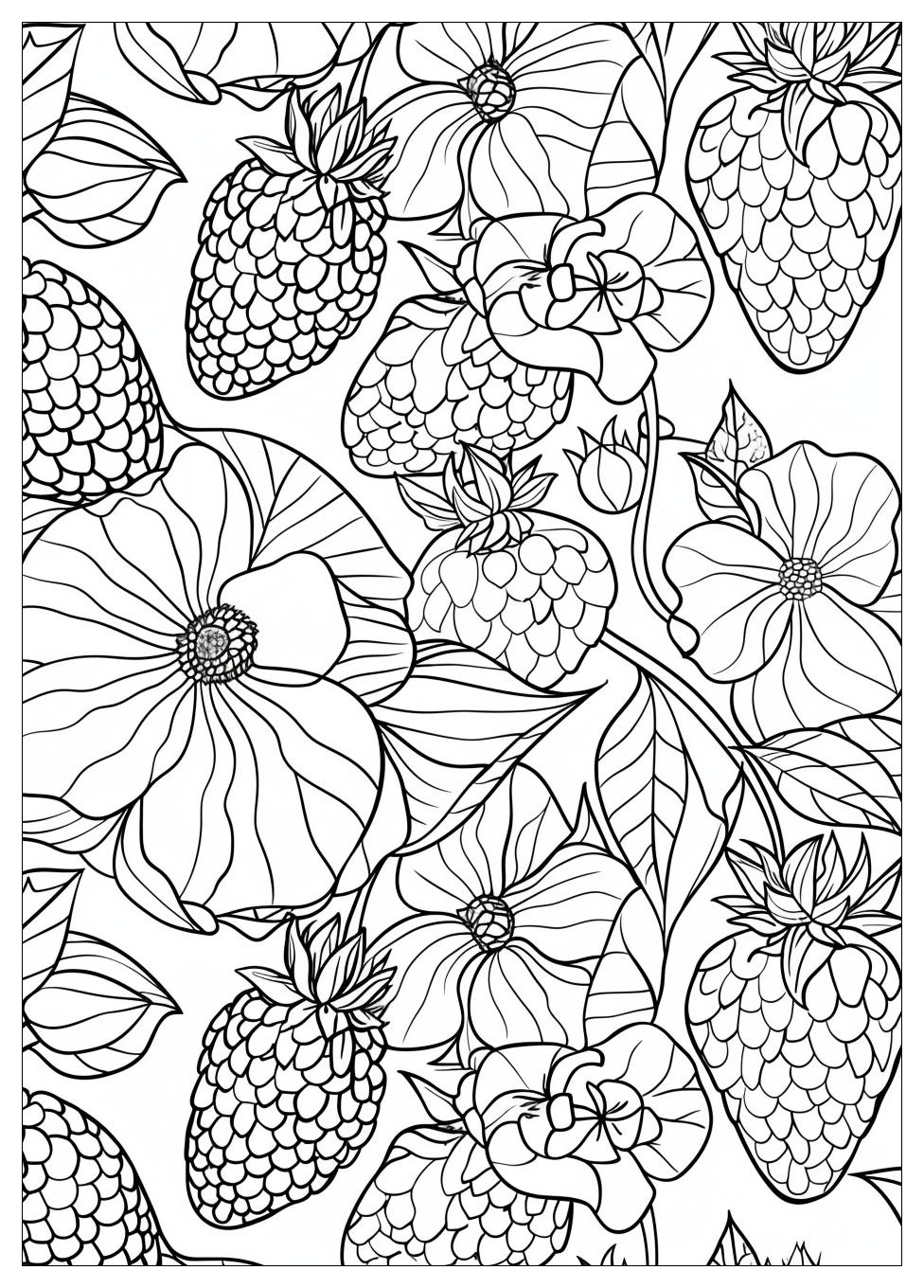 Strawberry Coloring Pages-18