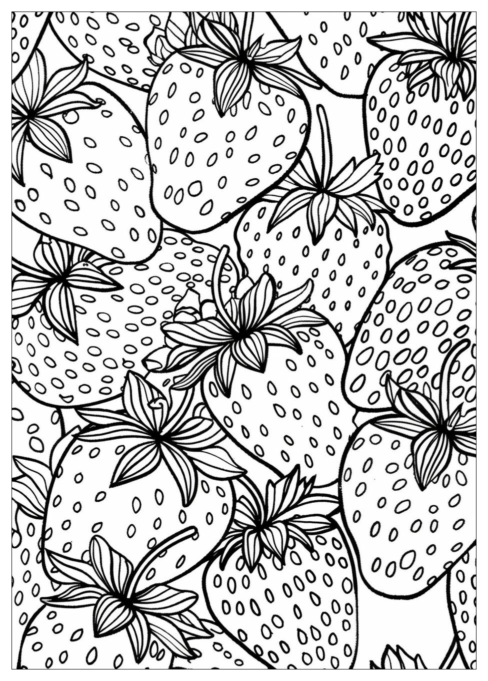 Strawberry Coloring Pages-19