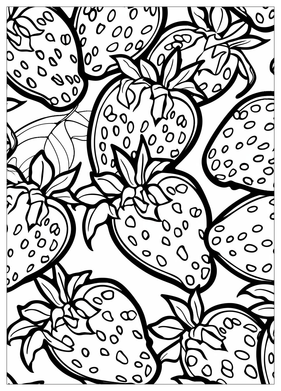 Strawberry Coloring Pages-2