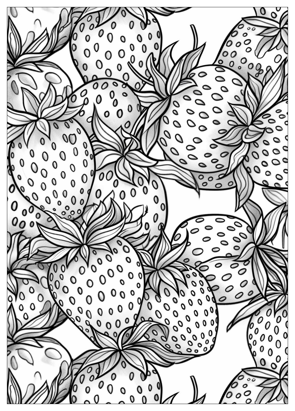 Strawberry Coloring Pages-20