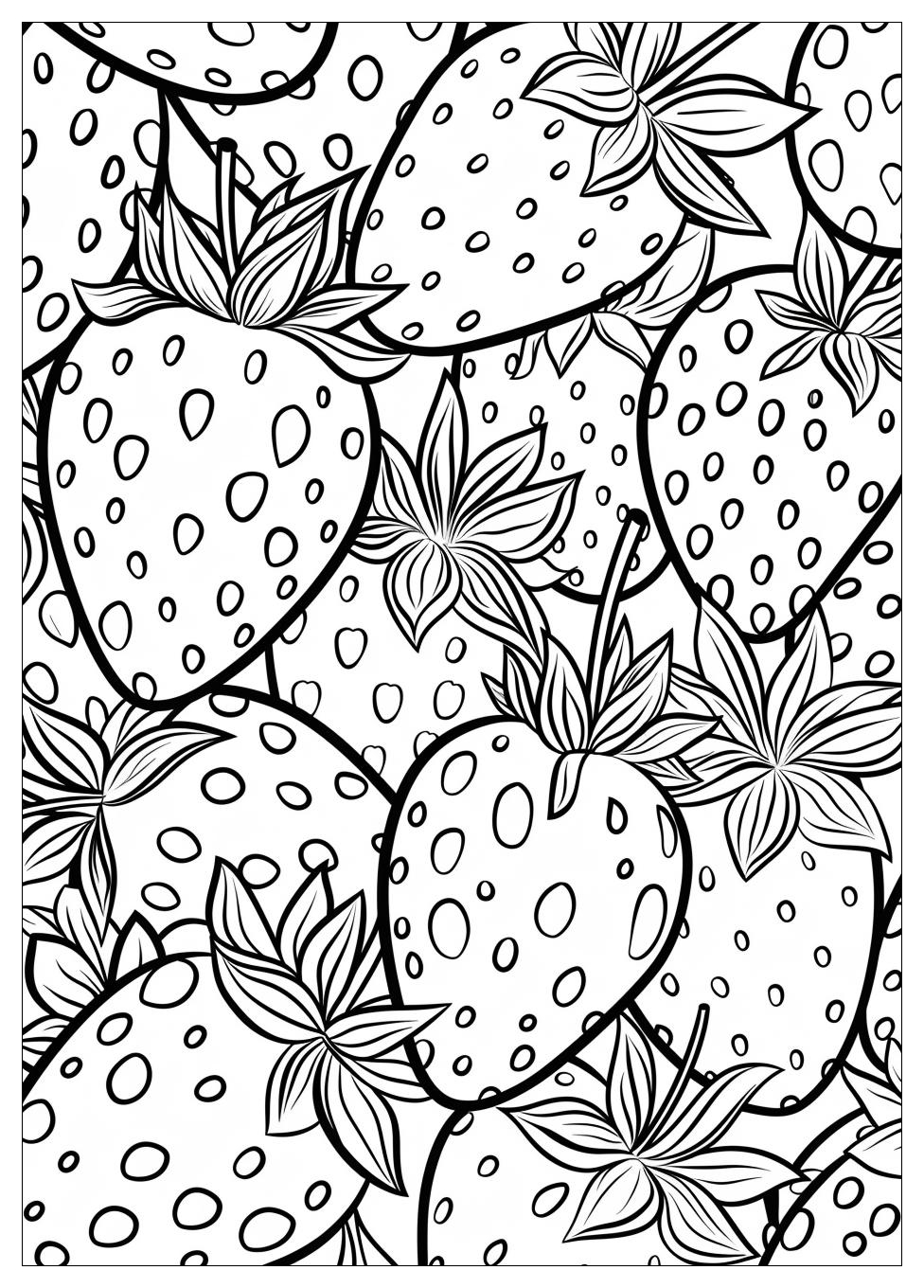 Strawberry Coloring Pages-3