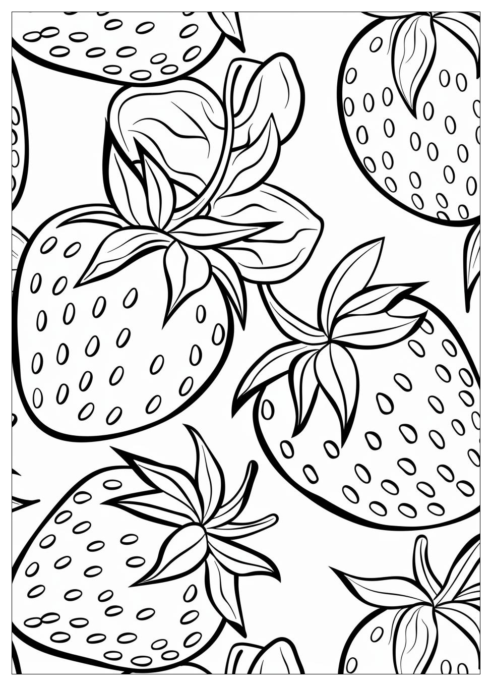 Strawberry Coloring Pages-5