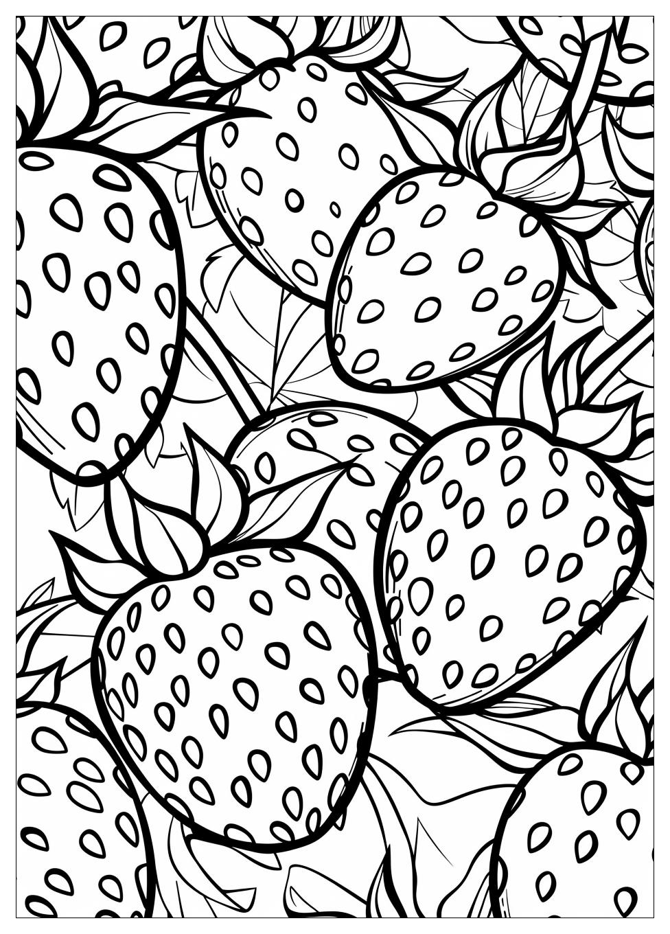 Strawberry Coloring Pages-6