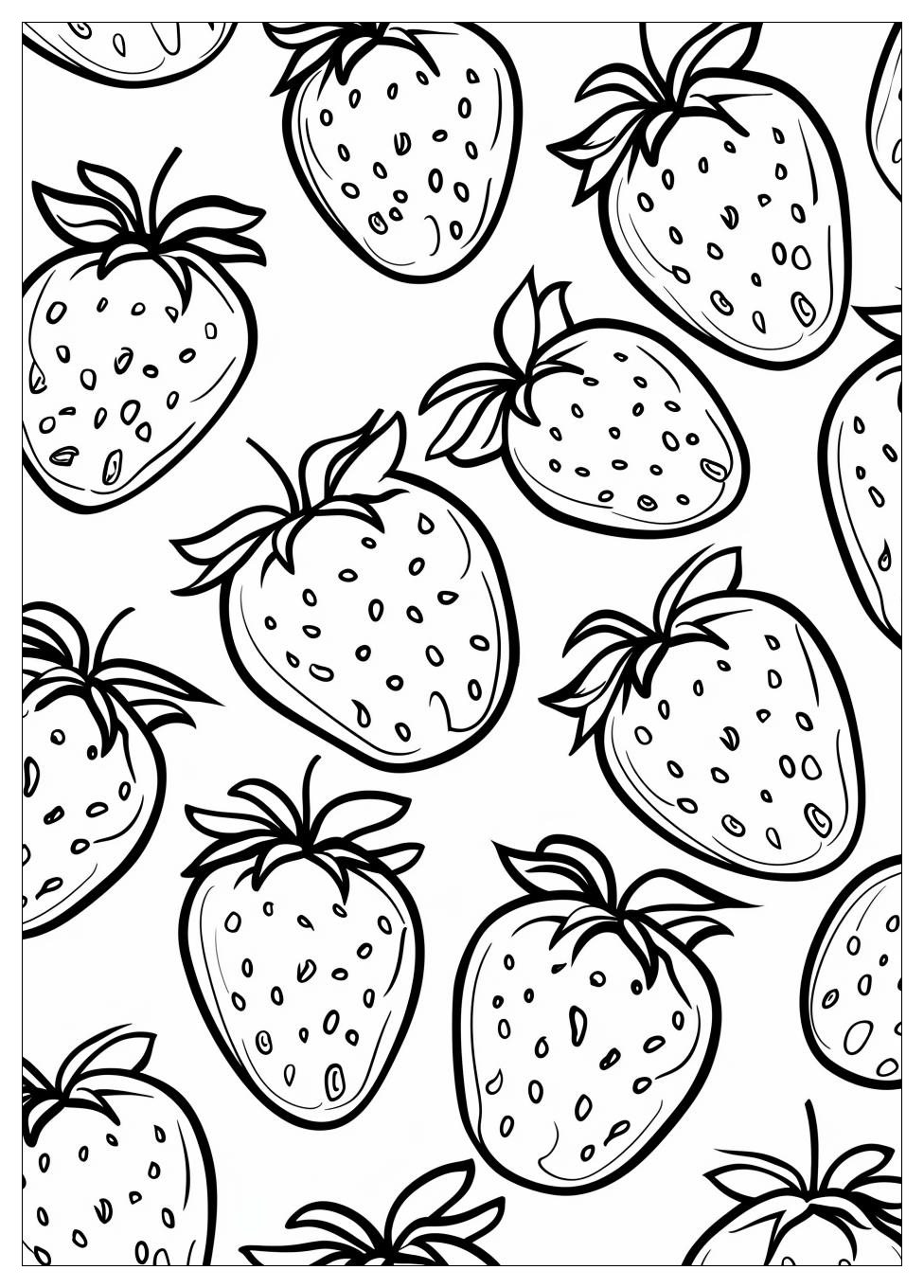 Strawberry Coloring Pages-8