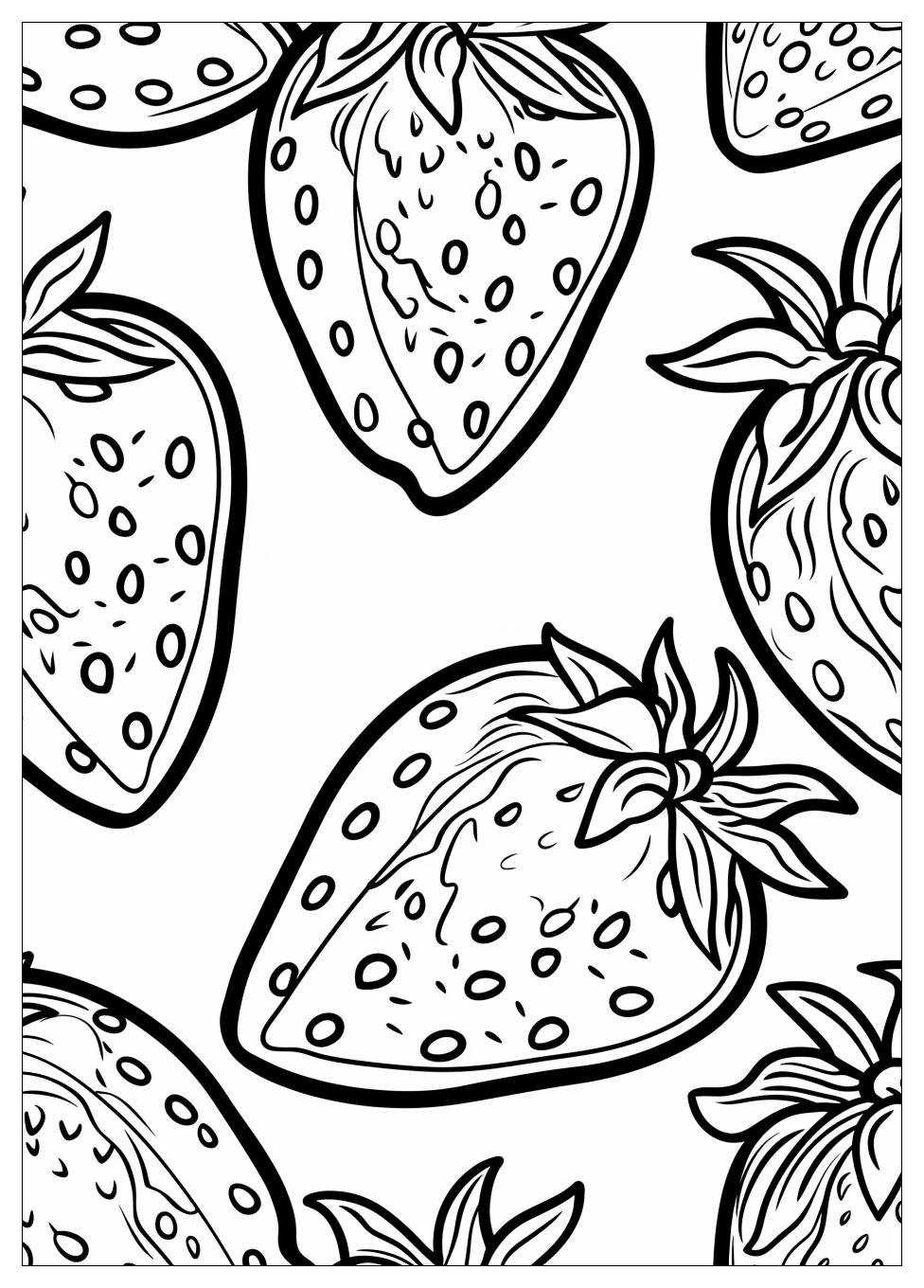 Strawberry Coloring Pages-9