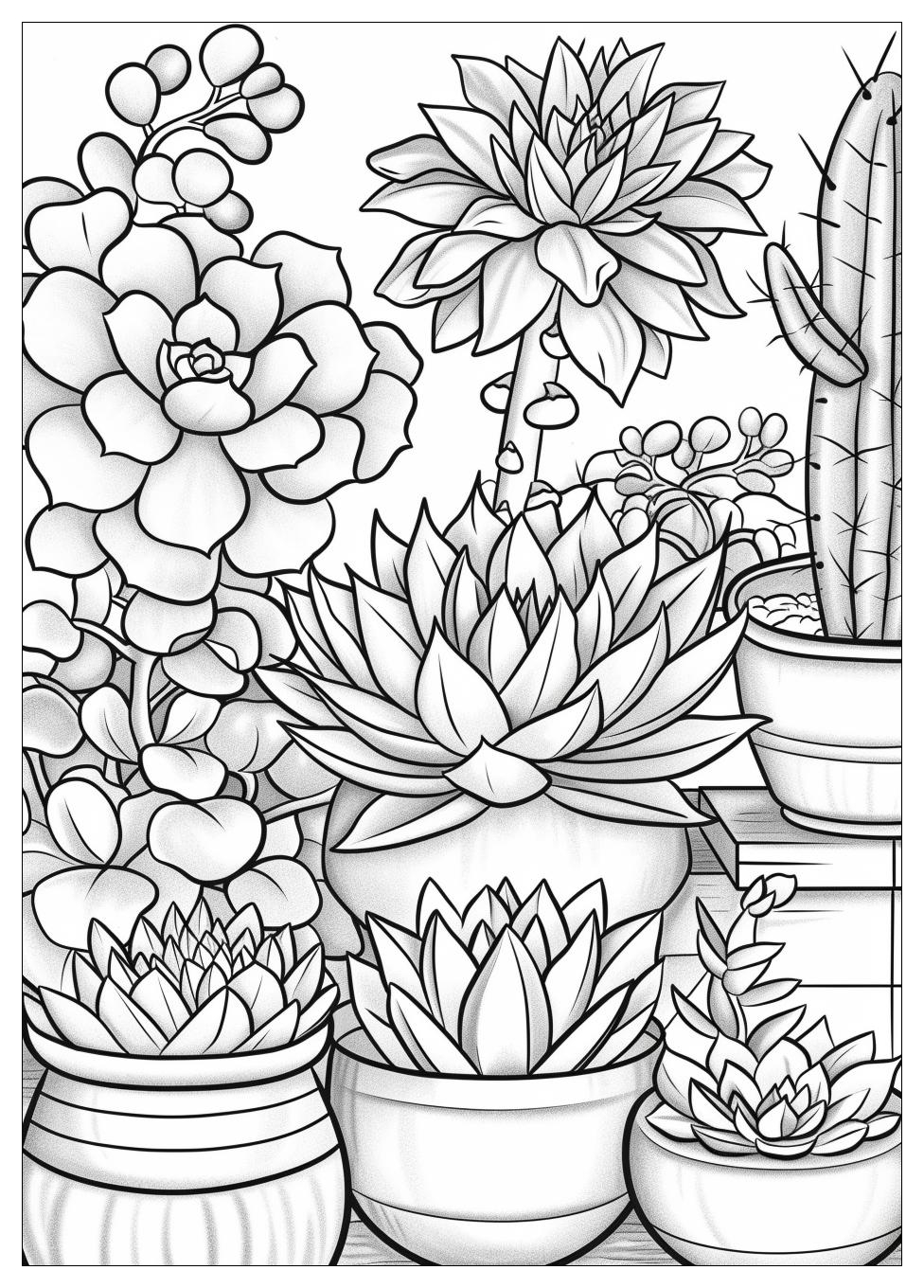 Succulent Coloring Pages-5