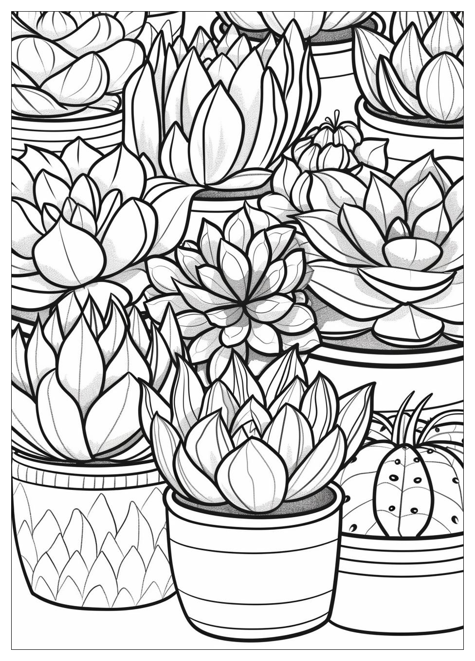 Succulent Coloring Pages-8