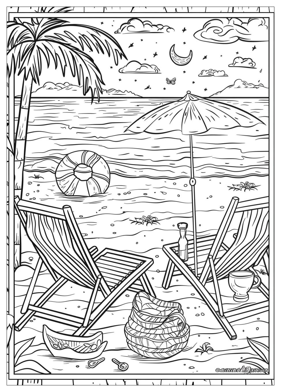 Summer coloring pages-1