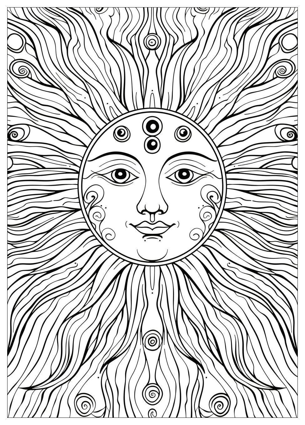 Sun Coloring Pages-16