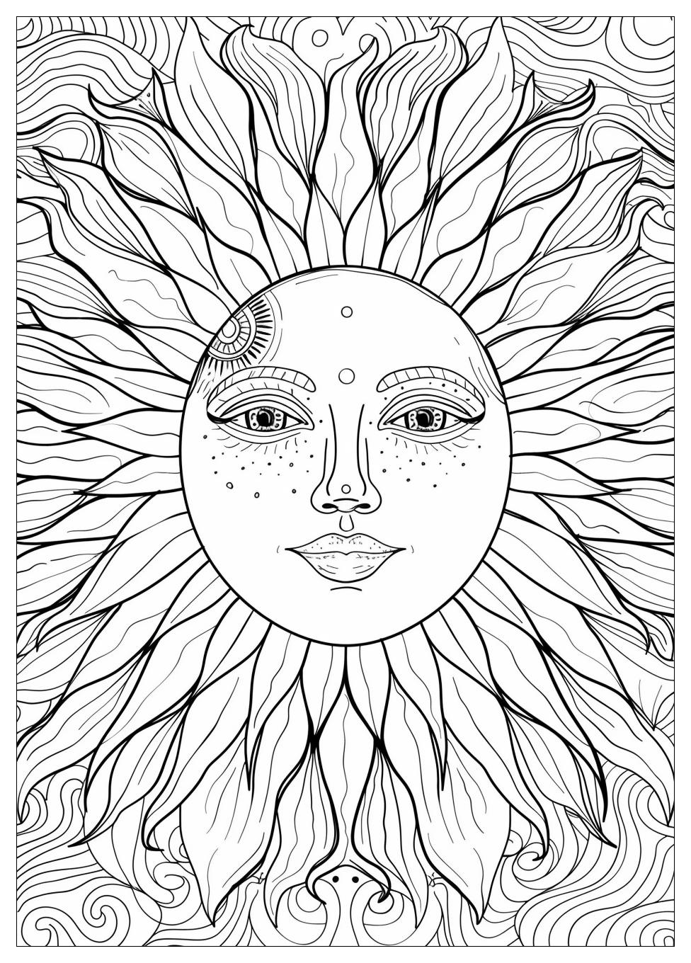 Sun Coloring Pages-19