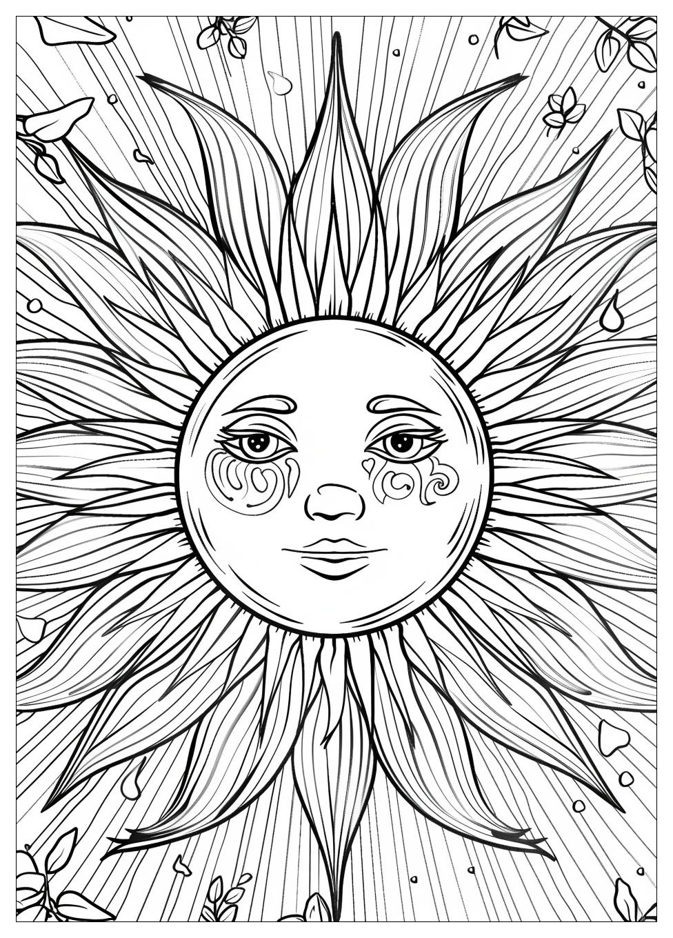 Sun Coloring Pages-2