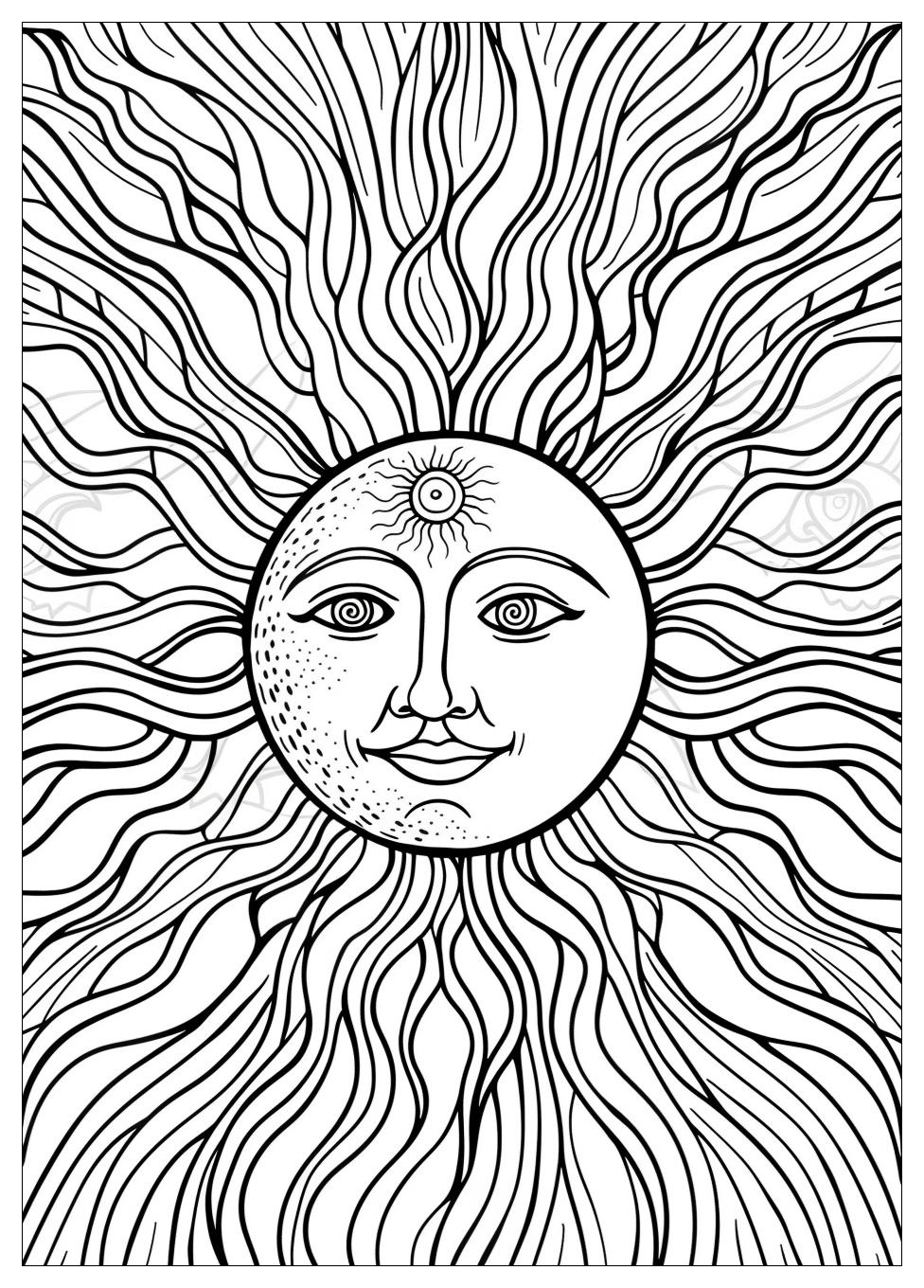 Sun Coloring Pages-3