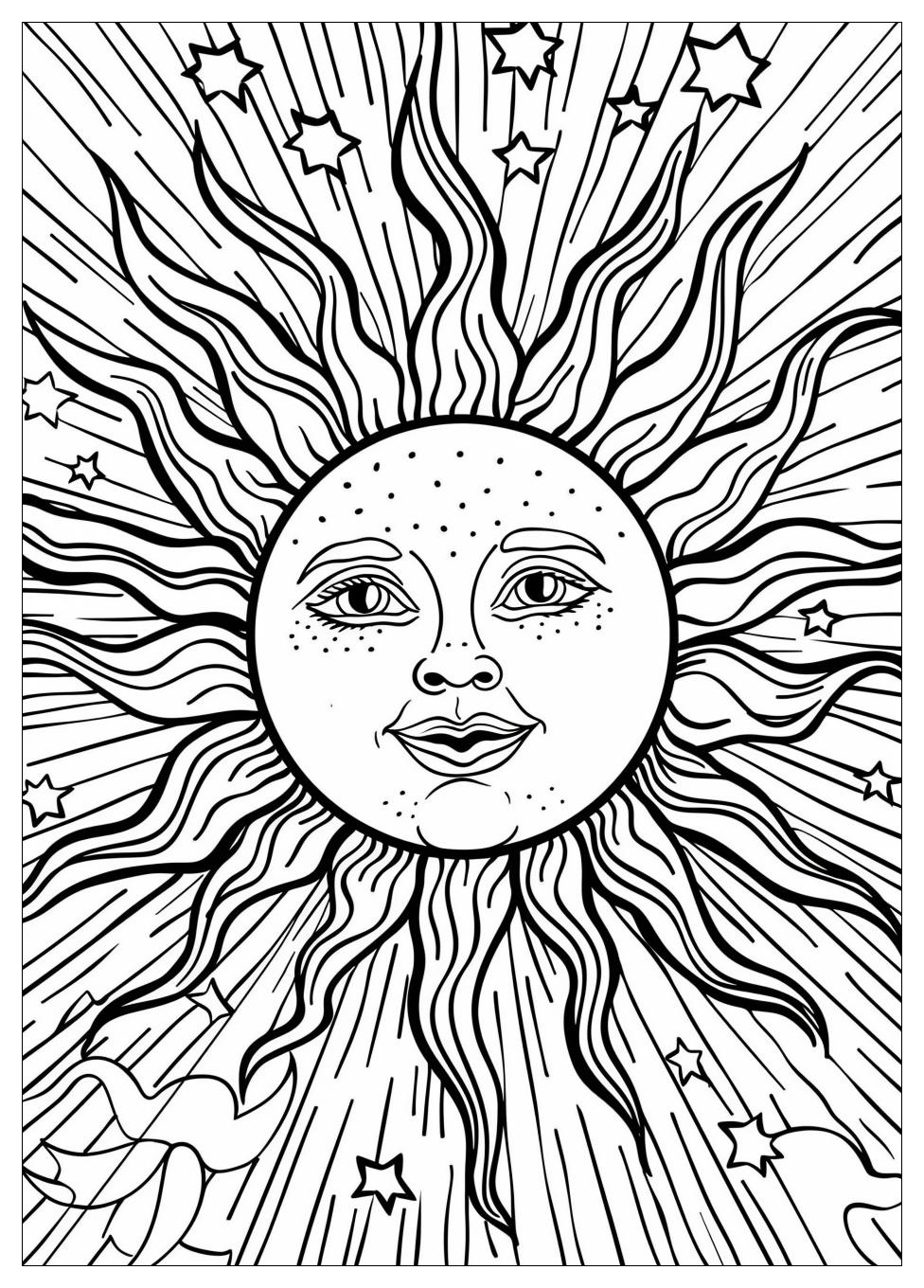 Sun Coloring Pages-6