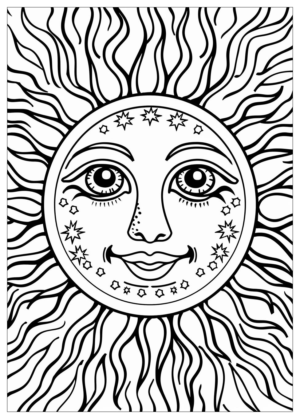 Sun Coloring Pages-8