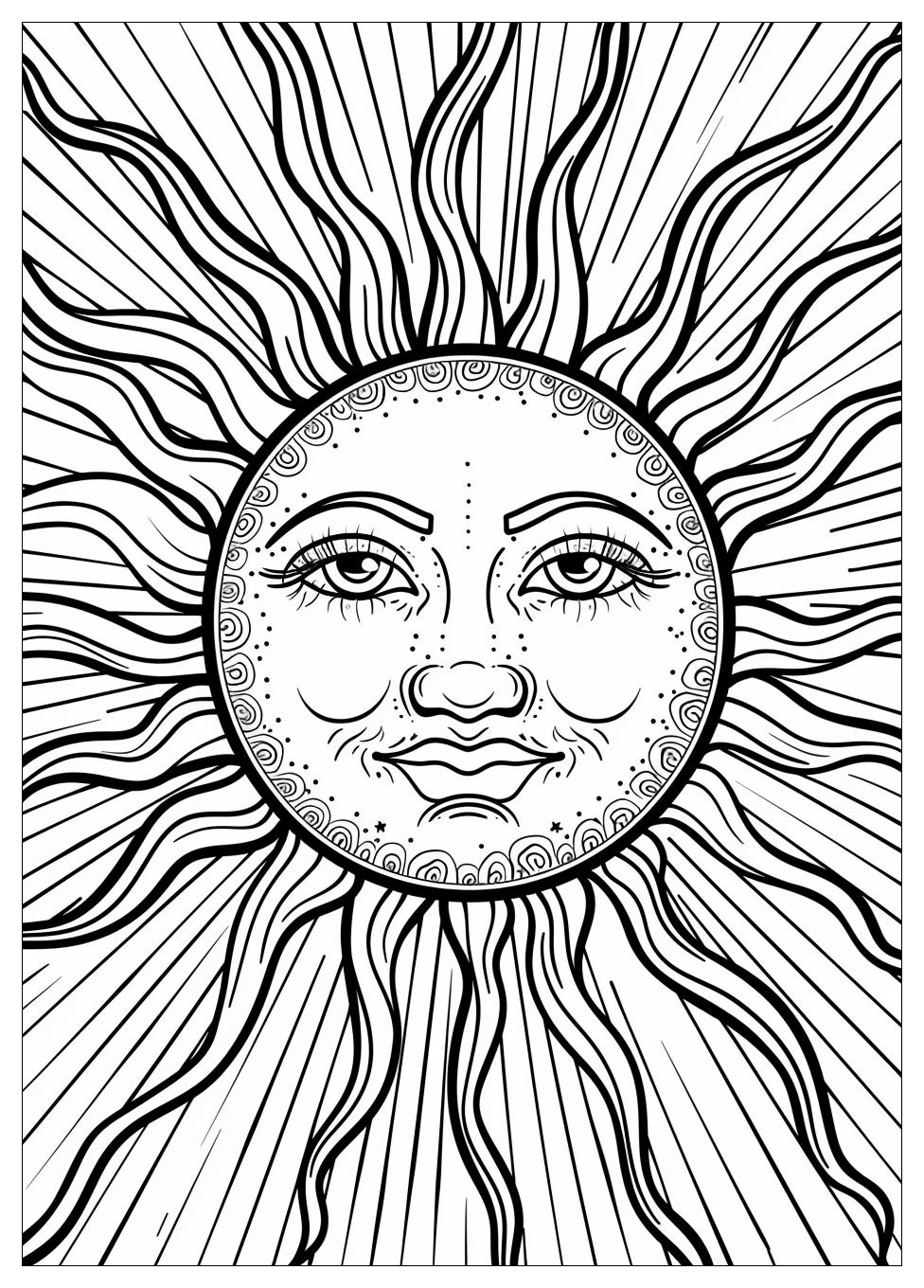 Sun Coloring Pages-9