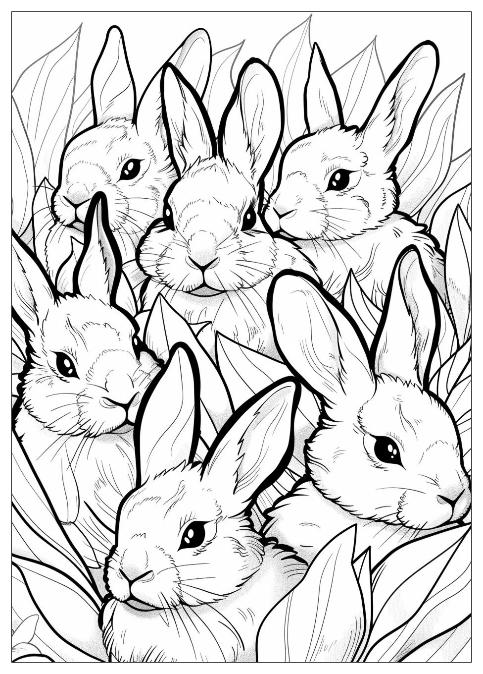 Sunny Bunnies Coloring Pages-8