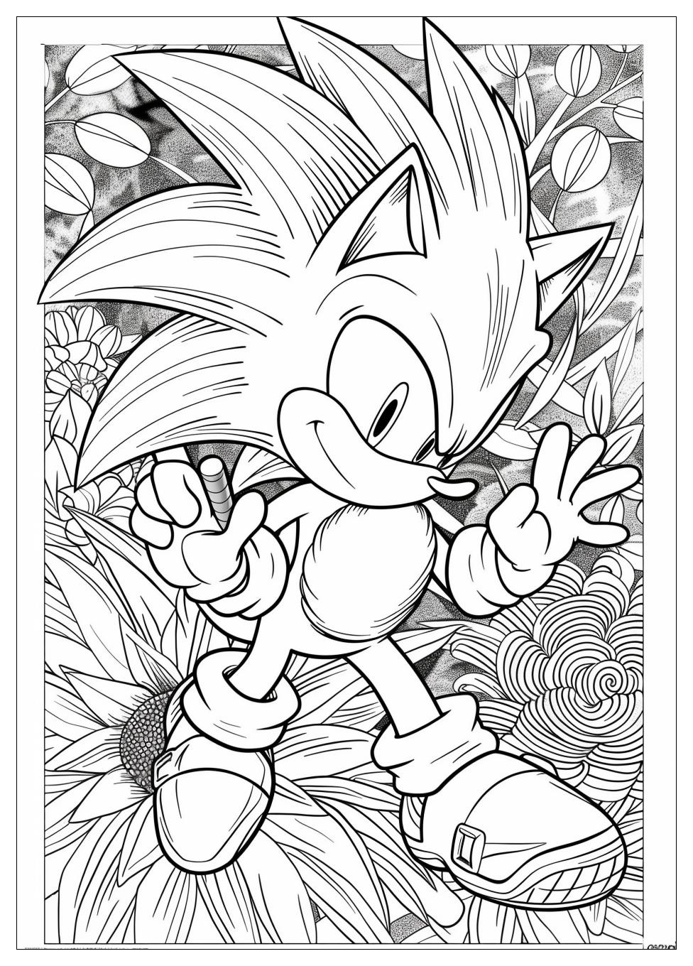 Super Sonic Coloring Pages-12