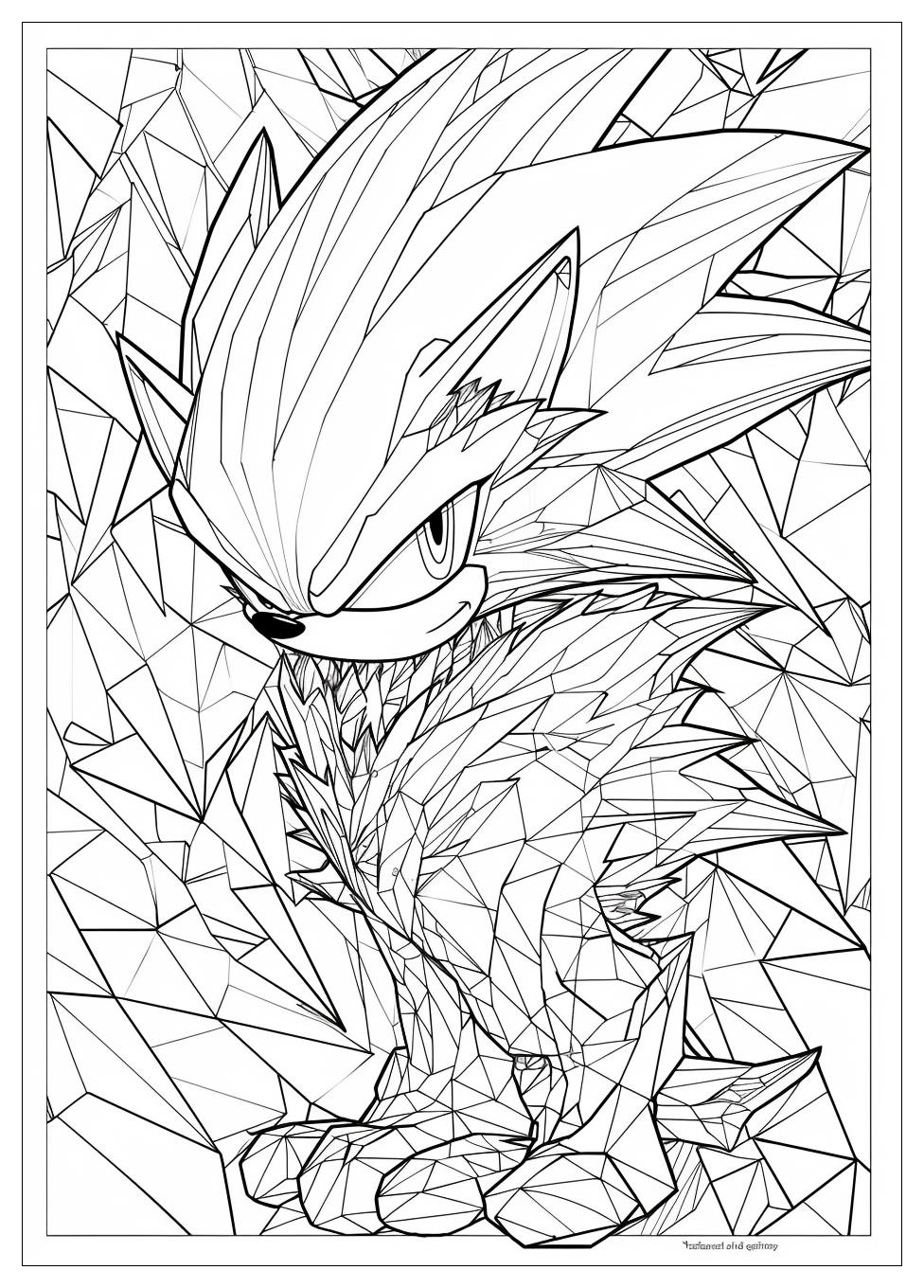 Super Sonic Coloring Pages-19