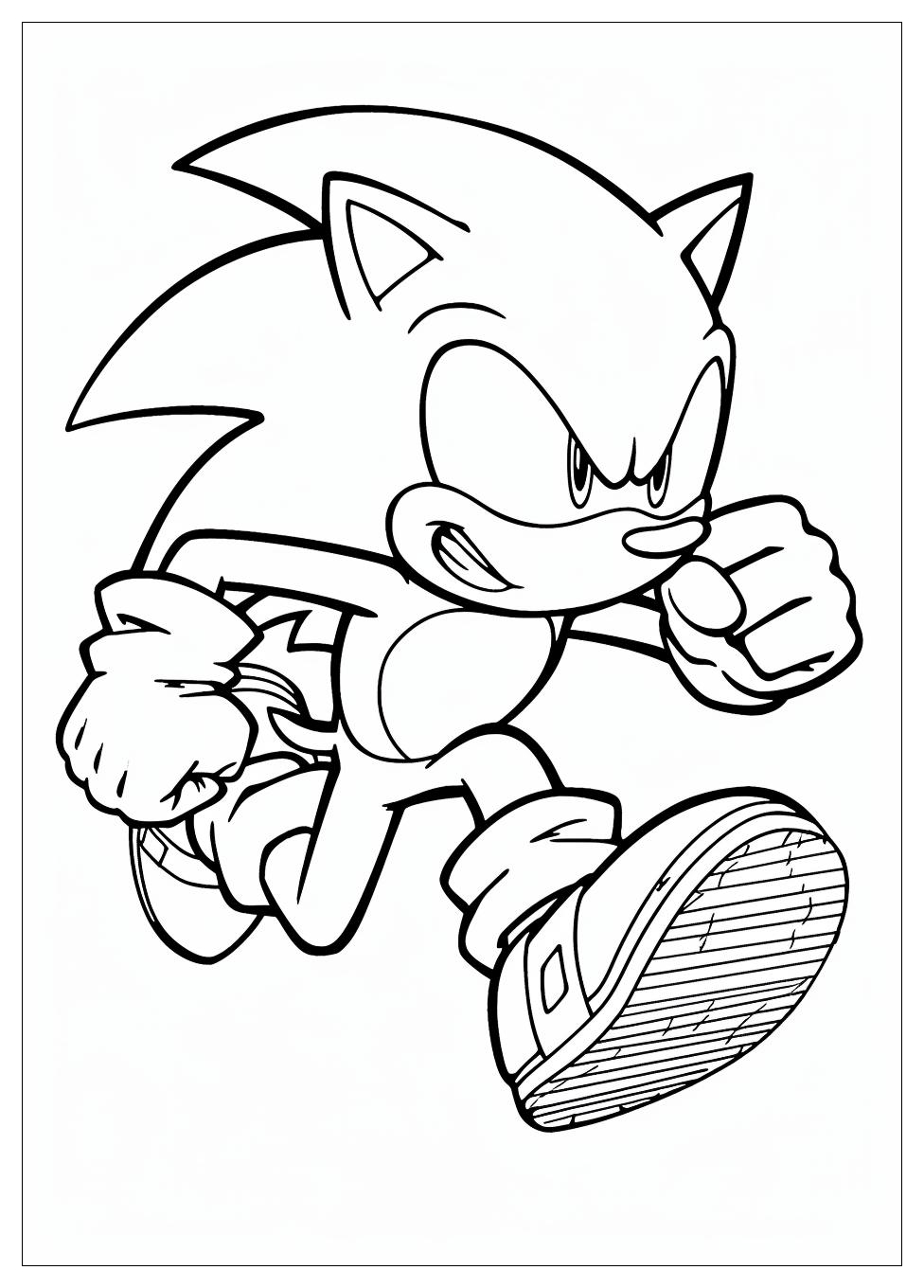 Super Sonic Coloring Pages-4