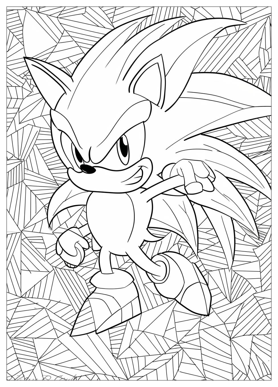 Super Sonic Coloring Pages-5